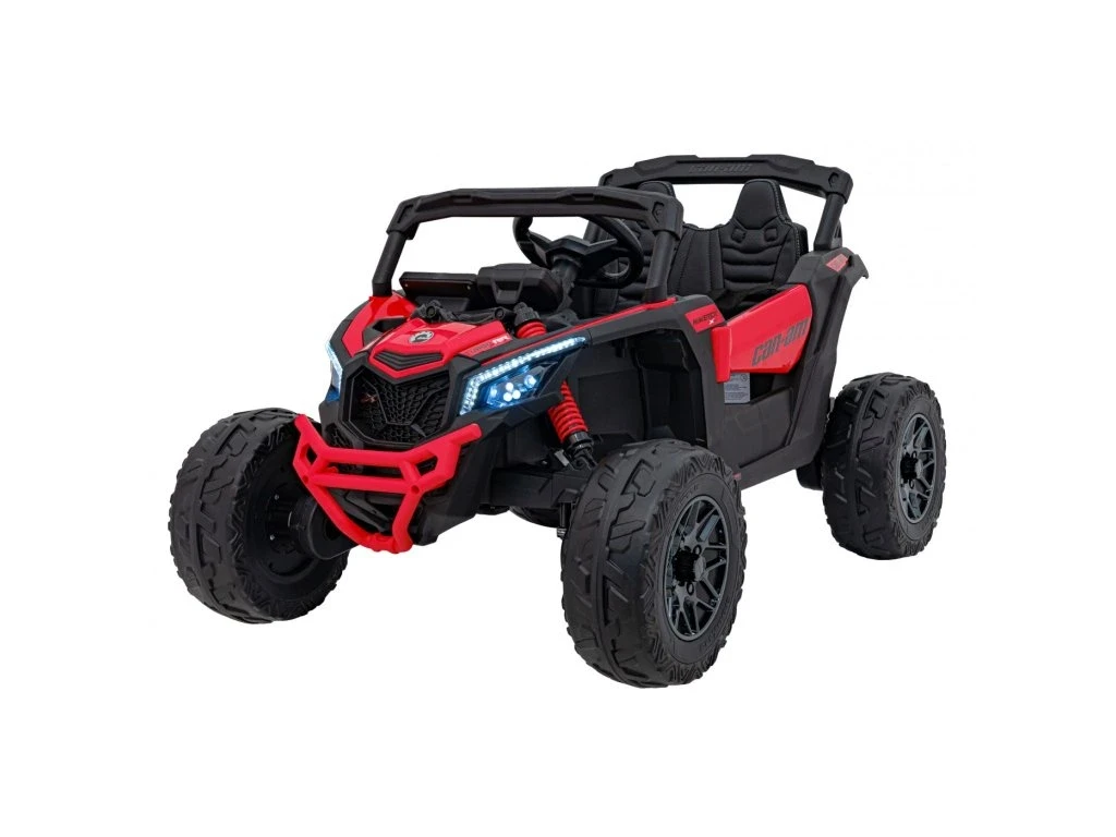 Červené elektrické autíčko Buggy Can-Am Maverick 24V